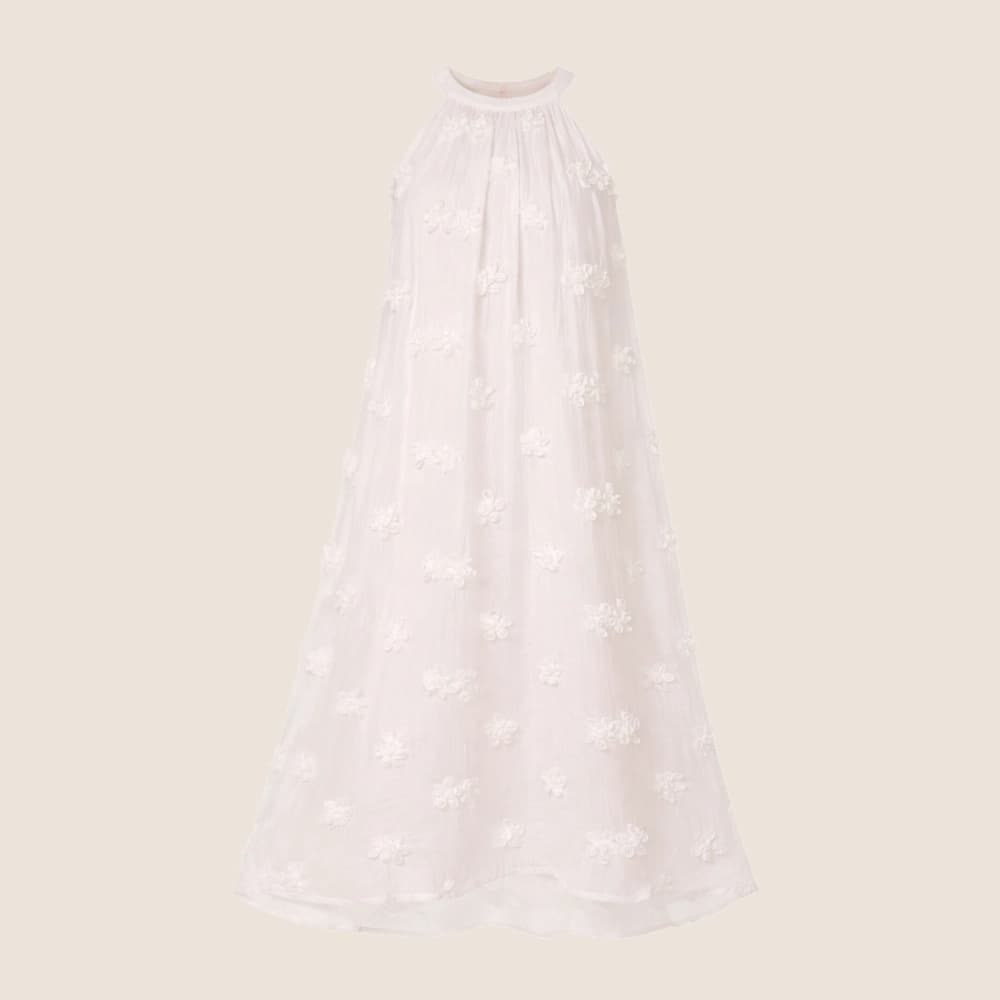 Halterneck Cotton Flower Dress Selected by AVIANI