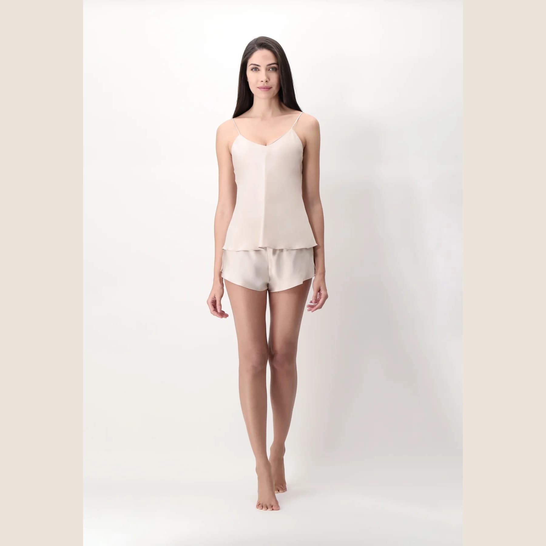 Silk Culotte Champagne (19 momme siden)